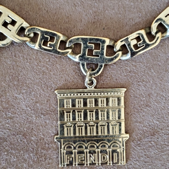 Authentic Vintage Fendi Baguette Charm Necklace - Picture 4 of 10